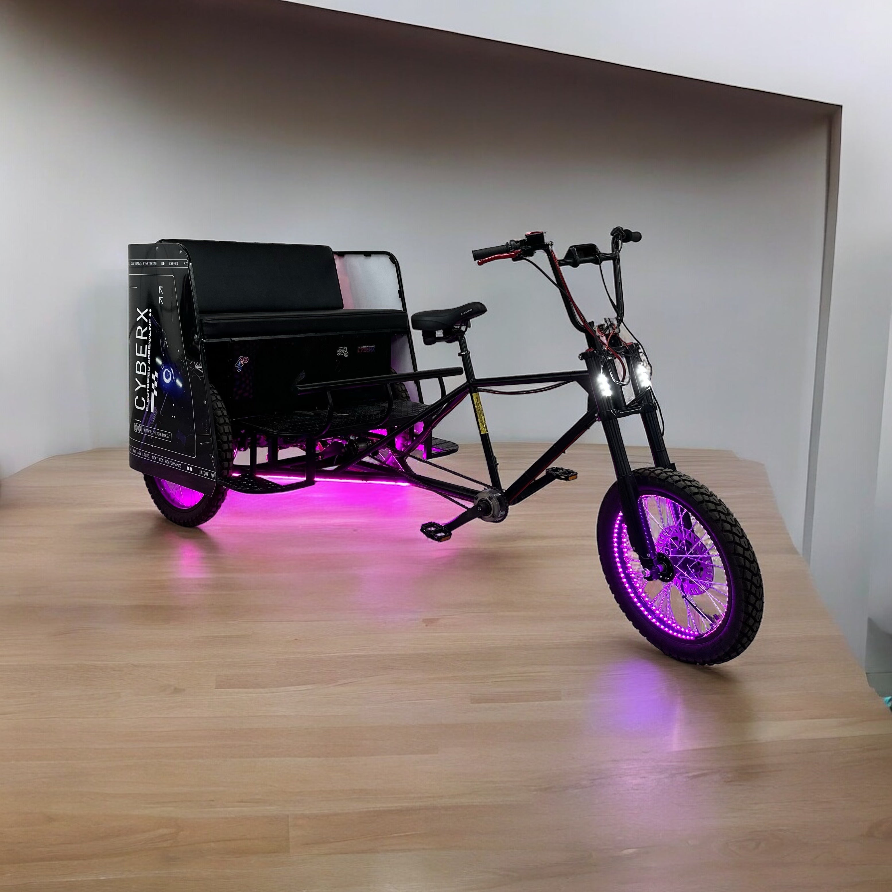 Electric Three-Seater Pedicab