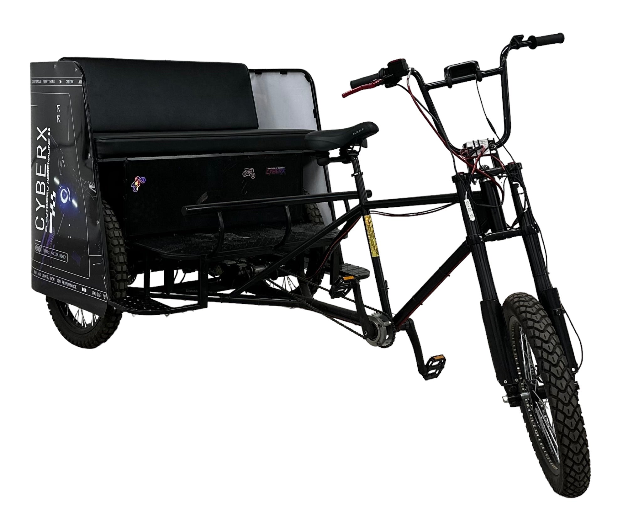 Electric Three-Seater Pedicab