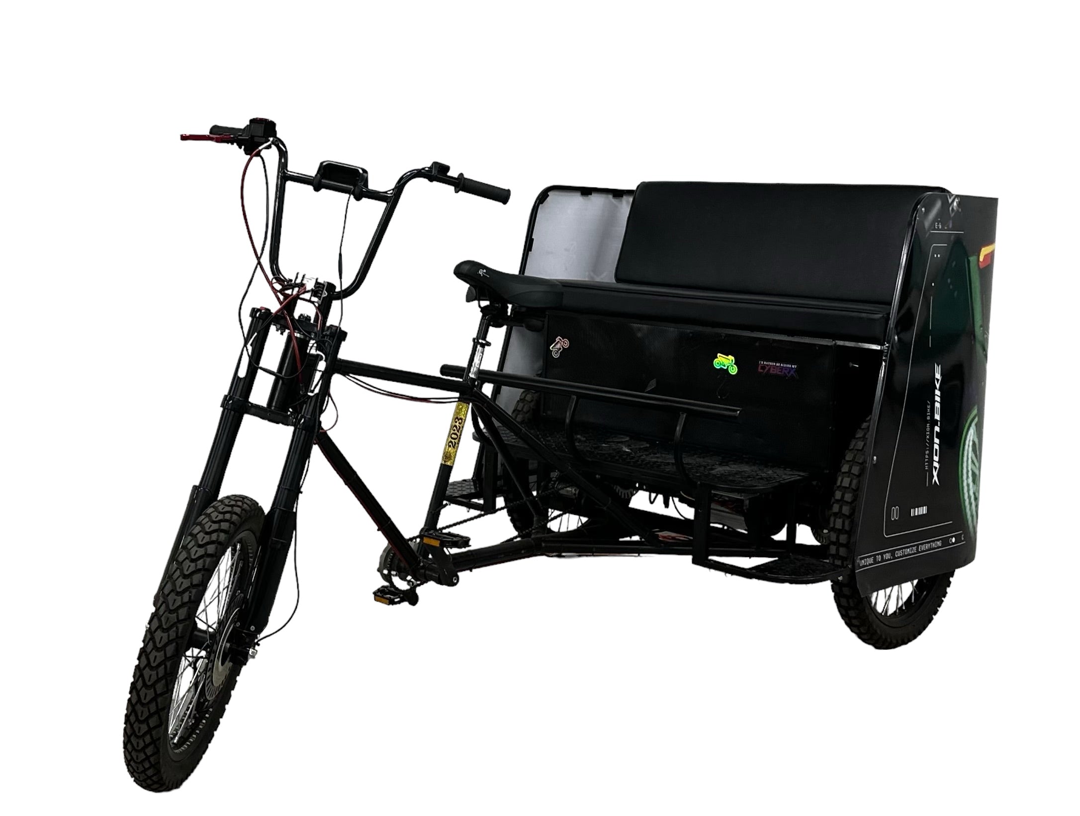 Electric Three-Seater Pedicab