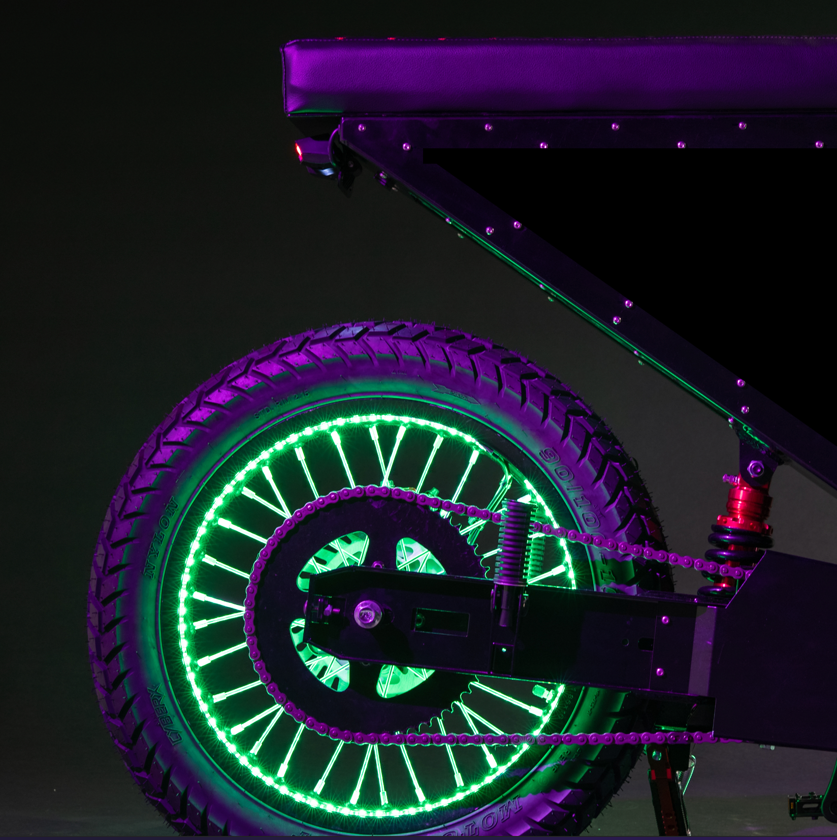 LED Lights on Wheels