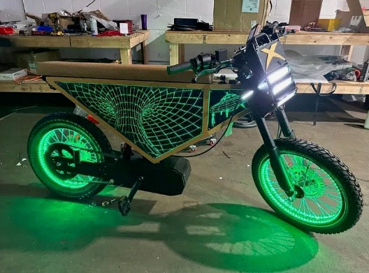 Custom Design on Mirror Acrylic w/ LED'S