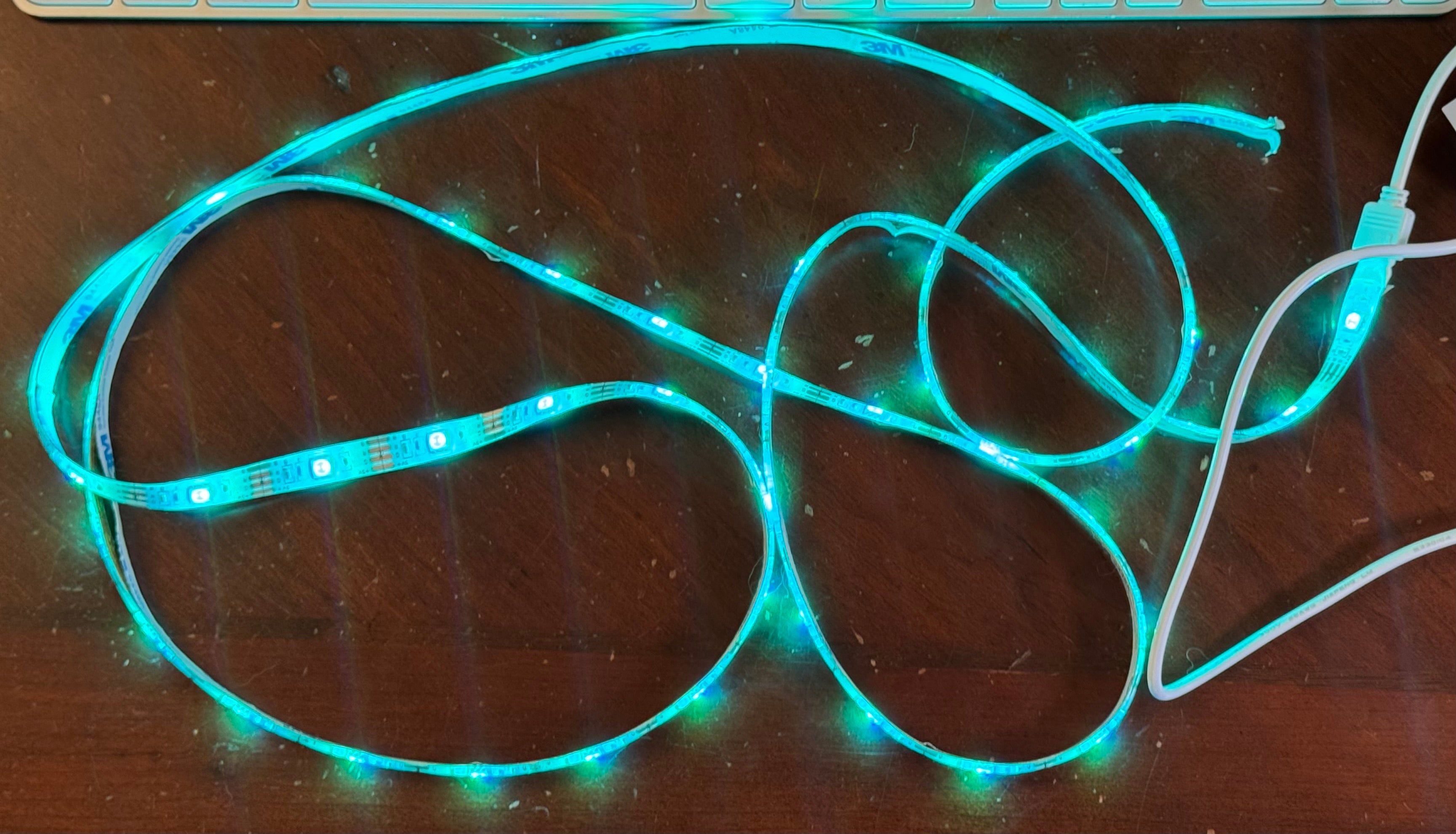 COB LED Strip Light IP68 Waterproof – 5 meters, flexible, glowing