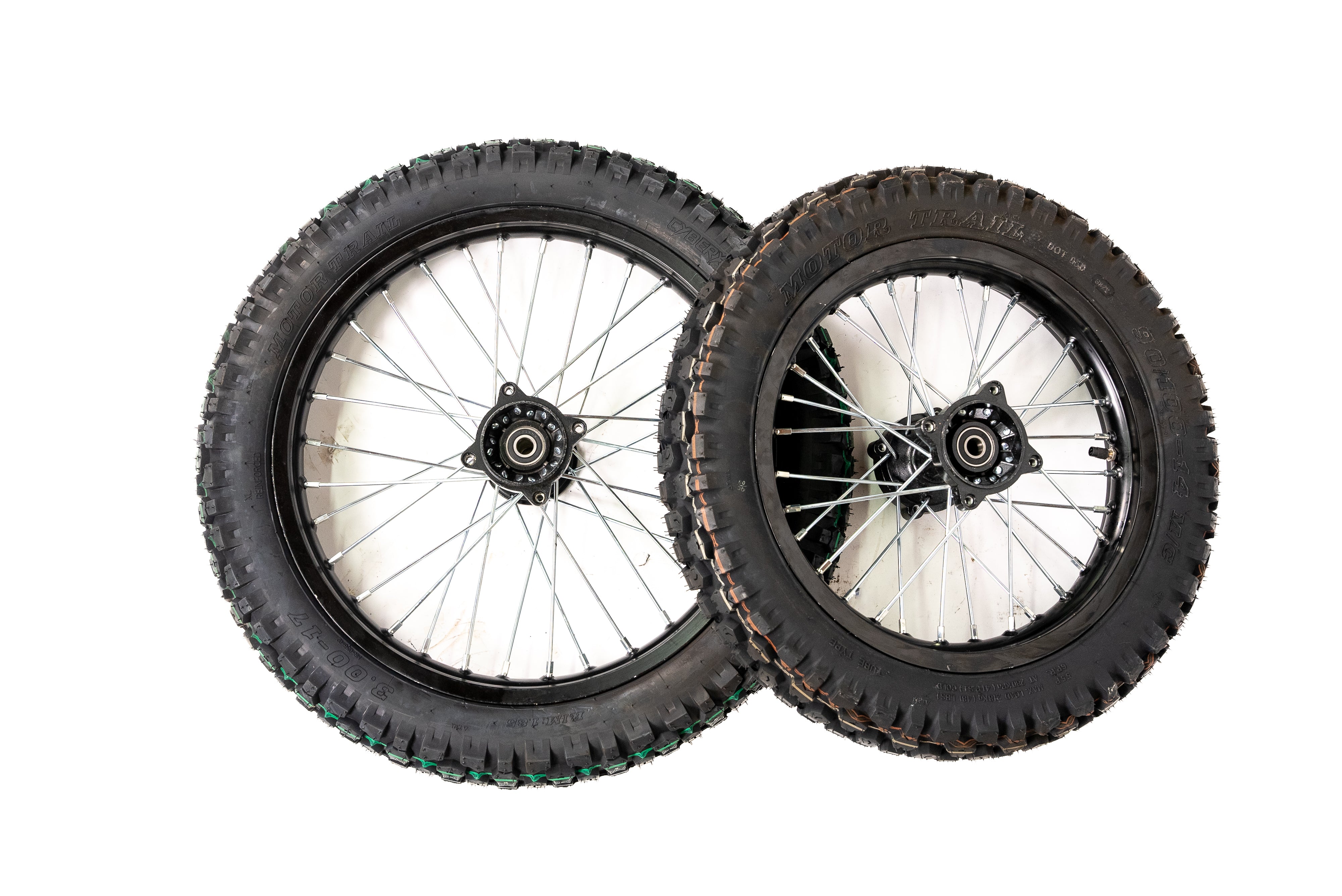 Xion Bike 14 inch rear wheel and 17 inch Front wheel Hybrid tires