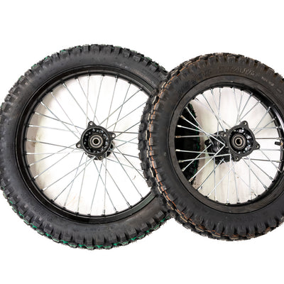 14 inch rear wheel and 17 inch Front wheel Hybrid tires
