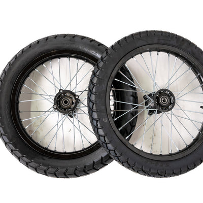16 inch rear wheel and 17 inch front wheel Hybrid tires